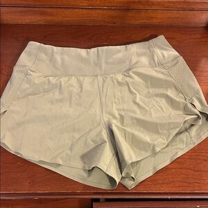 Athleta Light Green / Olive Women's Athletic Shorts XS